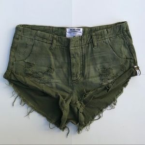 One Teaspoon Militaire Drill Sailor Shorts